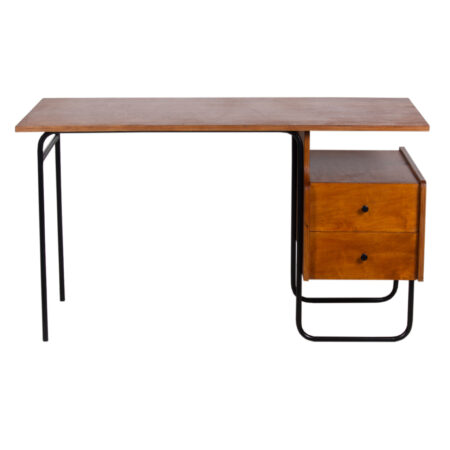 Foxx Metal Base Writing Desk with 2 Drawers