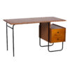 Foxx Metal Base Writing Desk With 2 Drawers