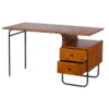 Foxx Metal Base Writing Desk With 2 Drawers