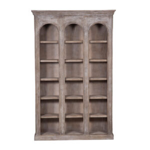 Franco Mango Wood Bookshelf – Grey White Washed