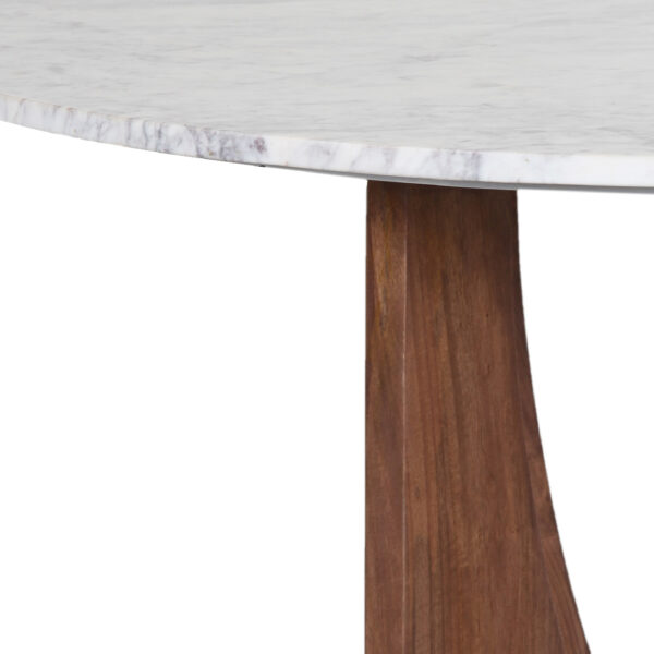 Frida Manog Wood Marble Top Dining Table