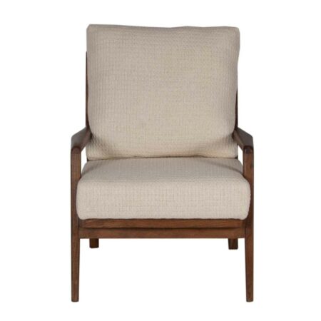 Gala Acacia Wood Fabric Arm Chair