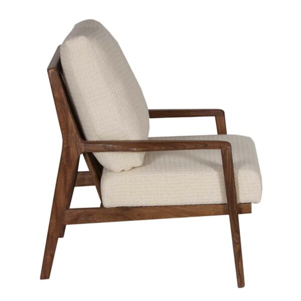 Gala Acacia Wood Fabric Arm Chair