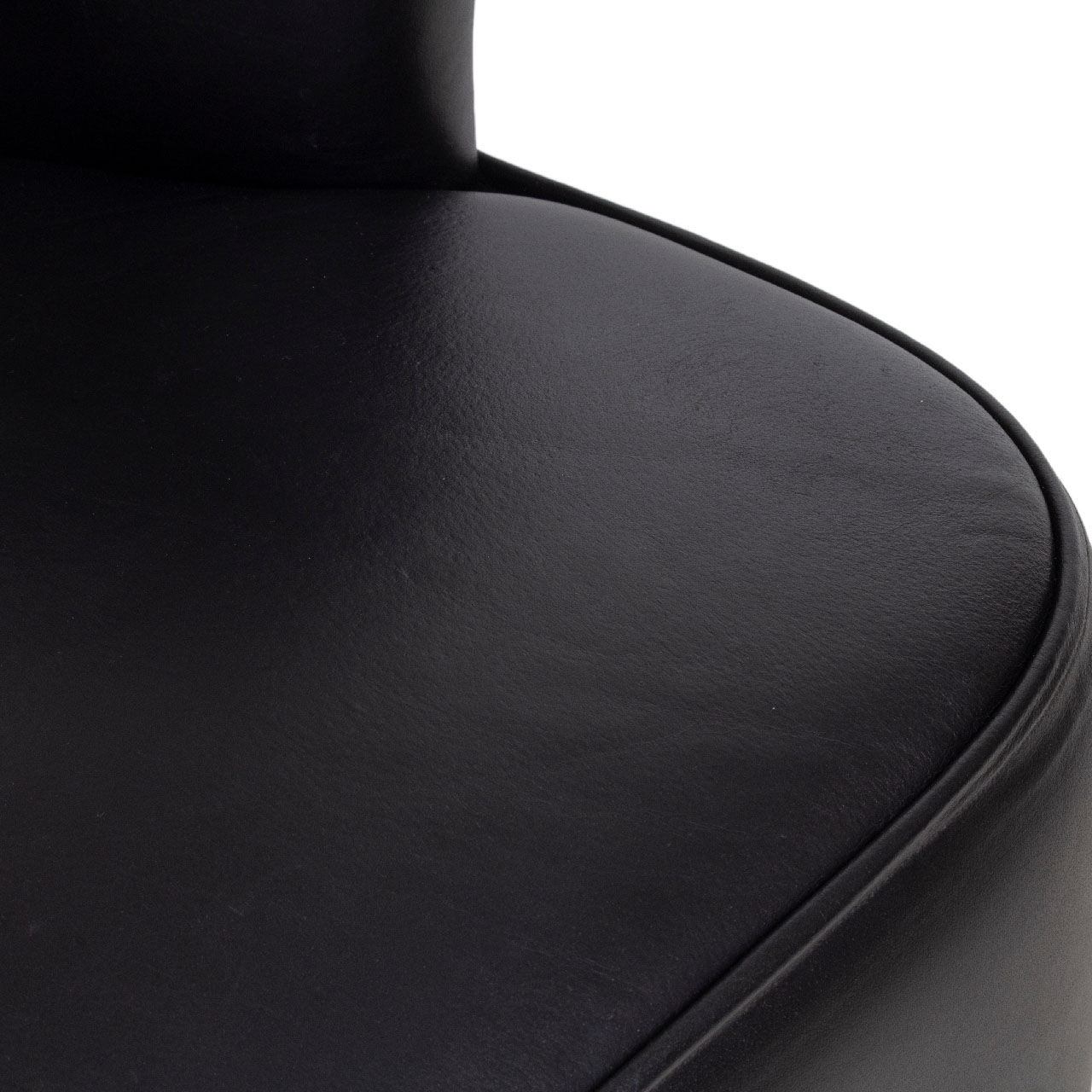 Gubi Black Buff Leather 1 Seater Sofa