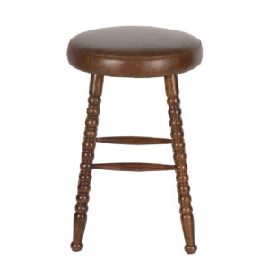 Hadley Acacia Wood Leather Counter Stool – Chestnut