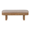 Halo Acacia Wood Upholstred Bench