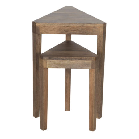 Hals Mango Wood Set of 2 Side Table