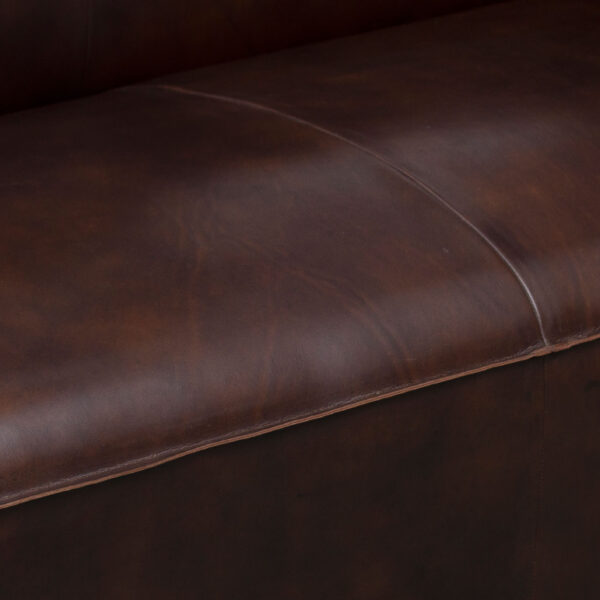 Harbour 3 Seater in Cow Antique Brown Leather