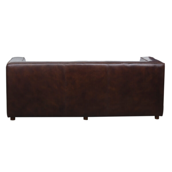 Harbour 3 Seater in Cow Antique Brown Leather