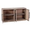 Havelock Mango Wood Cane 4 Door Cabinet