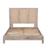 Havelock Mango Wood Cane Headboard Queen Bed