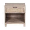 Havelock Manog Wood Cane 1 Drawer Nightstand