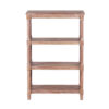 Helios 4 Tier Acacia Wood Bookshelf