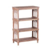 Helios 4 Tier Acacia Wood Bookshelf