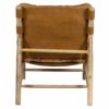 Henning Mango Wood Laguna Buff Leather Sling Chair