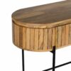 Henrik Mango Wood Metal Base Console Table