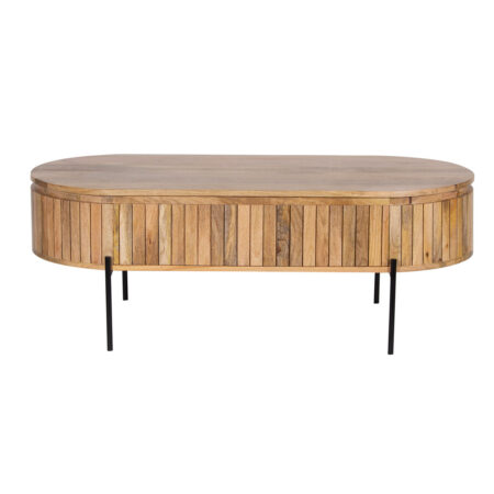 Henrik Mango Wood Metal Legs Coffee Table