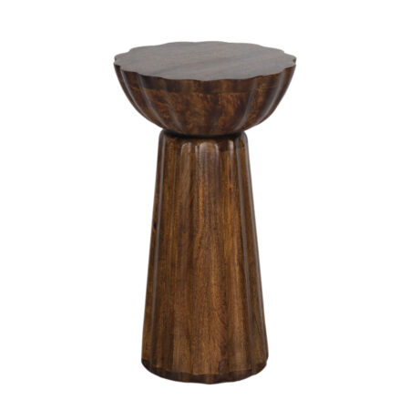 Histo Mango Wood Round Side Table