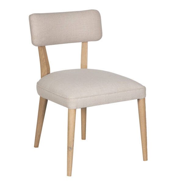 Homary Mango Wood Upholstered Dining Chair