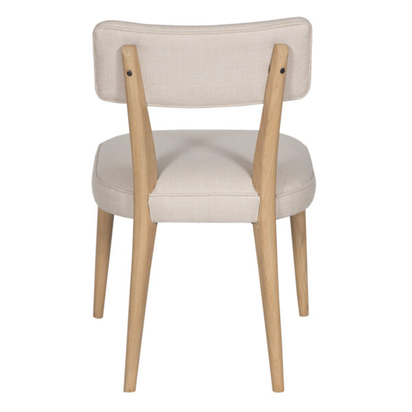 Homary Mango Wood Upholstered Dining Chair