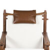 Jacob Acacia Wood Canvas Arm Chair