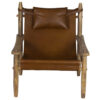 Jacob Mango Wood Leather Arm Chair