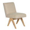 Jakob Acacia Wood Uphostered Dining Chair