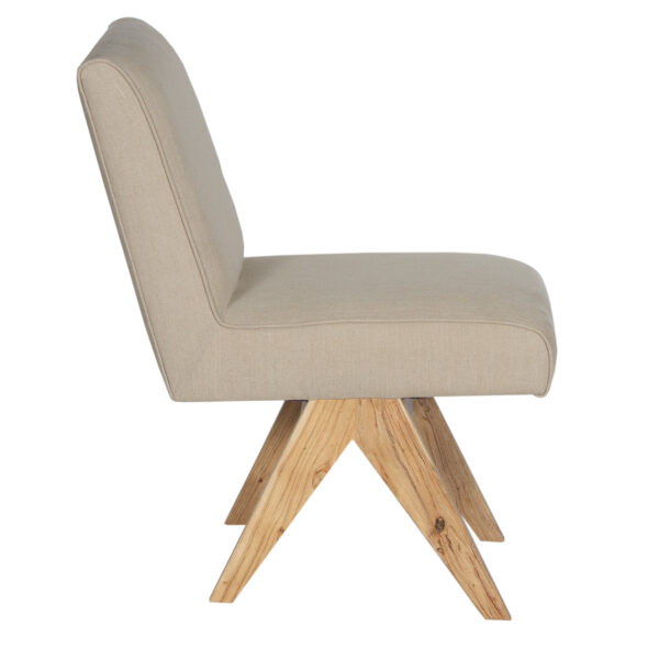 Jakob Acacia Wood Uphostered Dining Chair