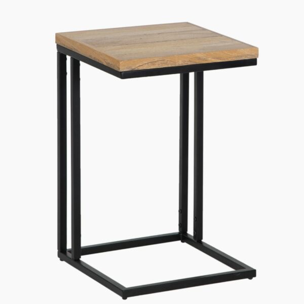 Java Mango Wood Metal  Table Knock Down Pack 1 Piece