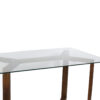 Jinxx Mango Wood Glass Top Dining Table