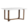 Jinxx Mango Wood Marble Top Dining Table