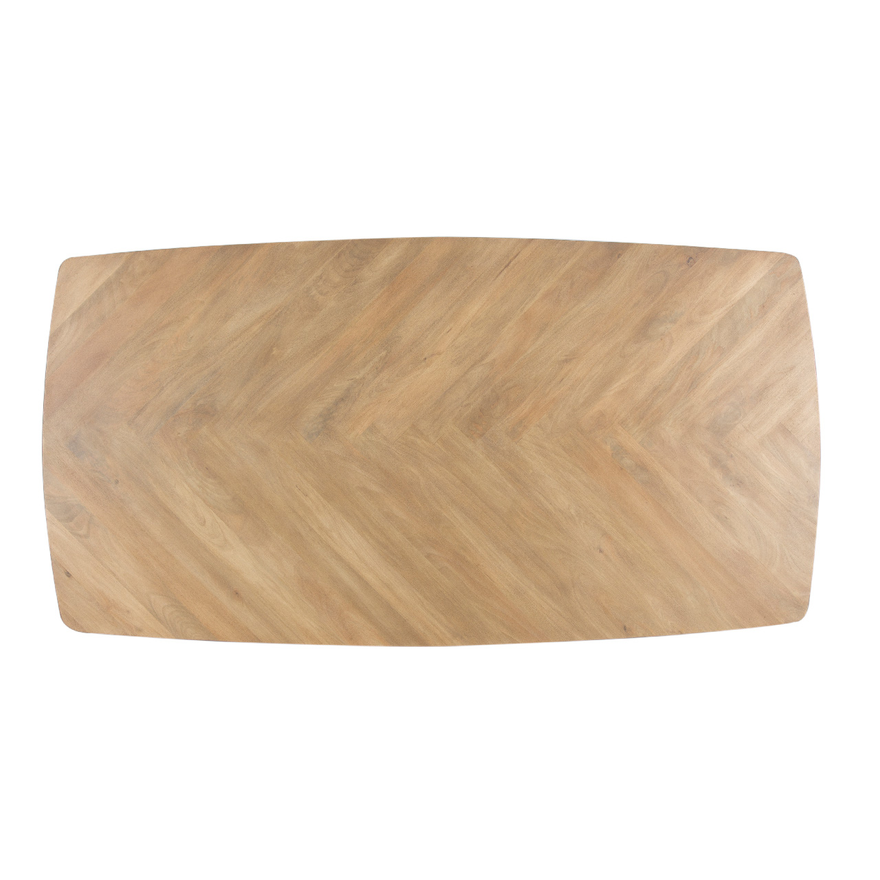 Jiska Mango Parquet Top Rectngular Dining Table