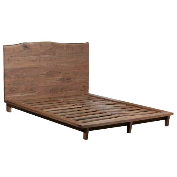 Jorden Acacia Wood Live Edge Queen Bed Mattress 60x80