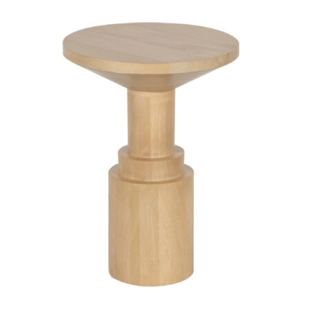 Kanley Mango Wood Round Side Table
