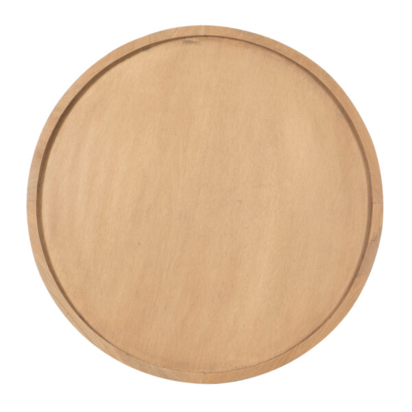 Kira Mango Wood Round Tray Top Coffee Table