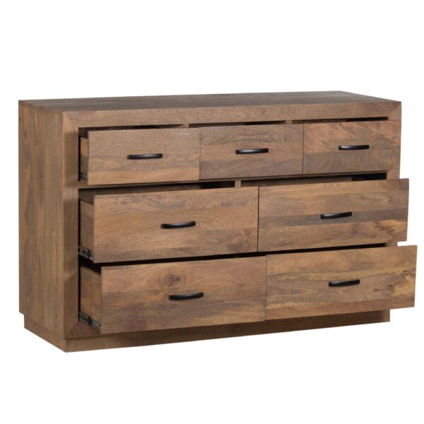 Klaus Mango Wood 7 Drawer Sideboard