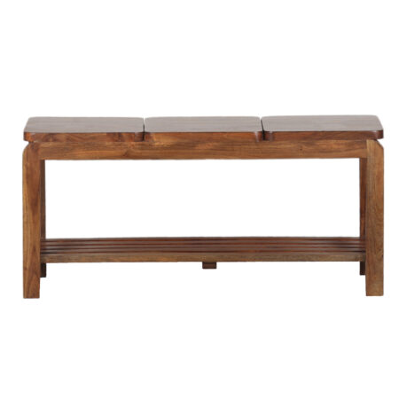 Lohanda Acacia Bench with Shelf