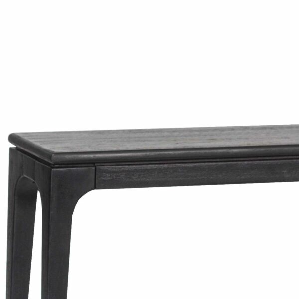 Lorca Mango Wood Console Table Black