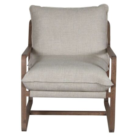 Lucca Oak-Wood Arm Chair