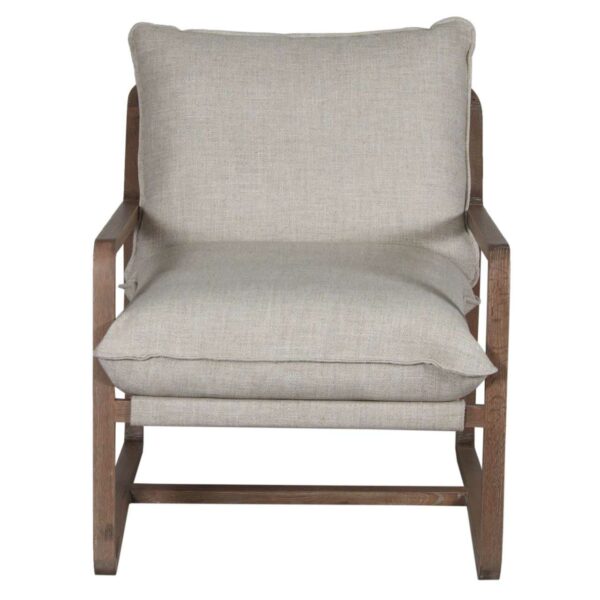 Lucca Oak Wood Arm Chair