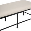 Madrid Metal Base Upholstered Bench