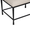 Madrid Metal Base Upholstered Bench