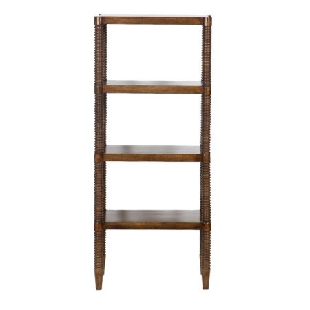 Mala Mango Wood Tower 4 Shelves – Chestnut