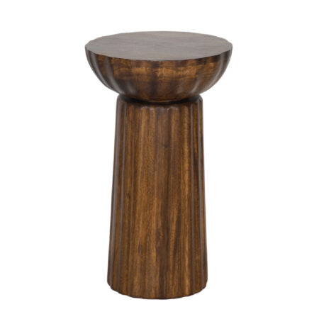 Mango Wood Round Side Table