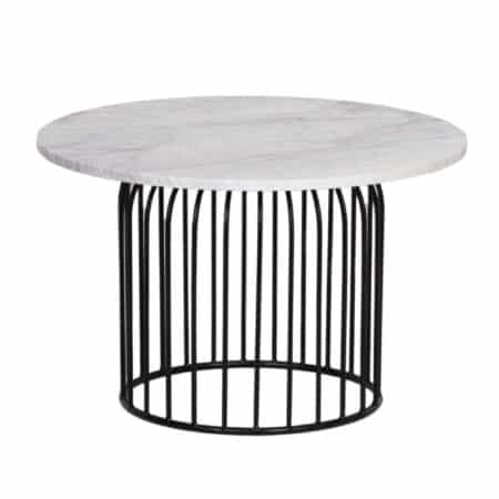 Rome Marble Top Coffee Table With Metal Base