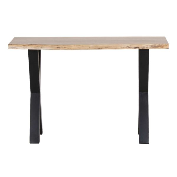 Marino Acacia Wood Metal Cross Legs Dining Table