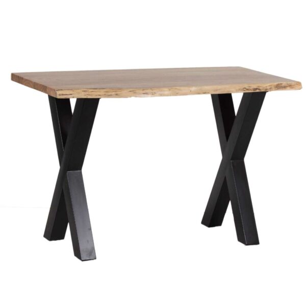 Marino Acacia Wood Metal Cross Legs Dining Table