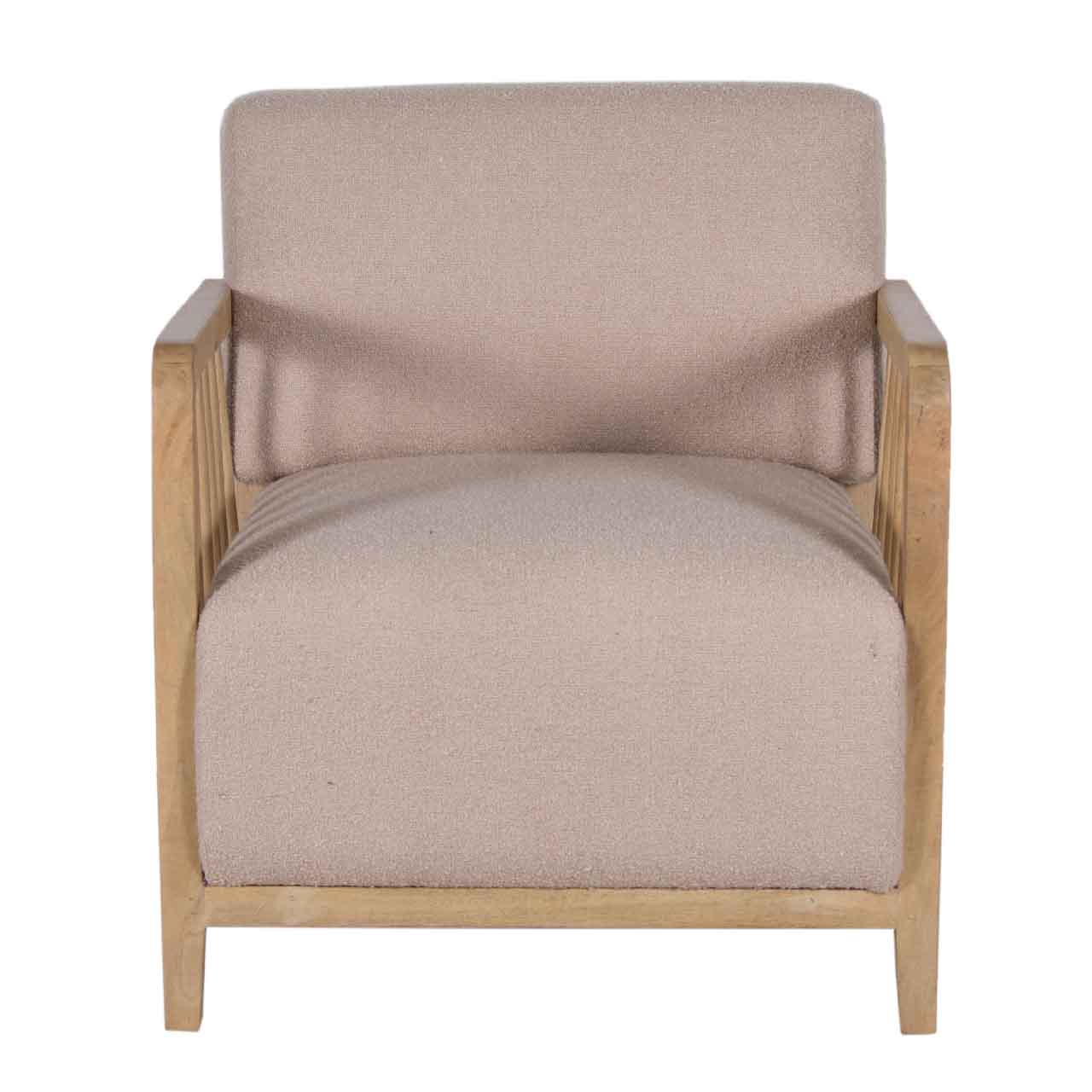 Marmont Mango wood Parker Fabric Arm Chair