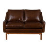 Martin Brown Leather 2 Seater Sofa