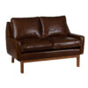 Martin Brown Leather 2 Seater Sofa